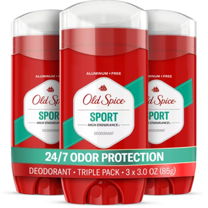 Old Spice Deodorant for Men, Aluminum Free, Sport, 24/7 Odor Protection, 3.0 oz, 3-Pack