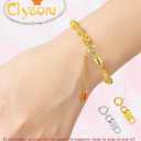 2 x Clysoru Necklace Clasps and Closures 14k Gold and Silver Beads Chain Extender Necklaces Bracelet Safety Locking Jewelry Clasp Converter (10pcs Golden)