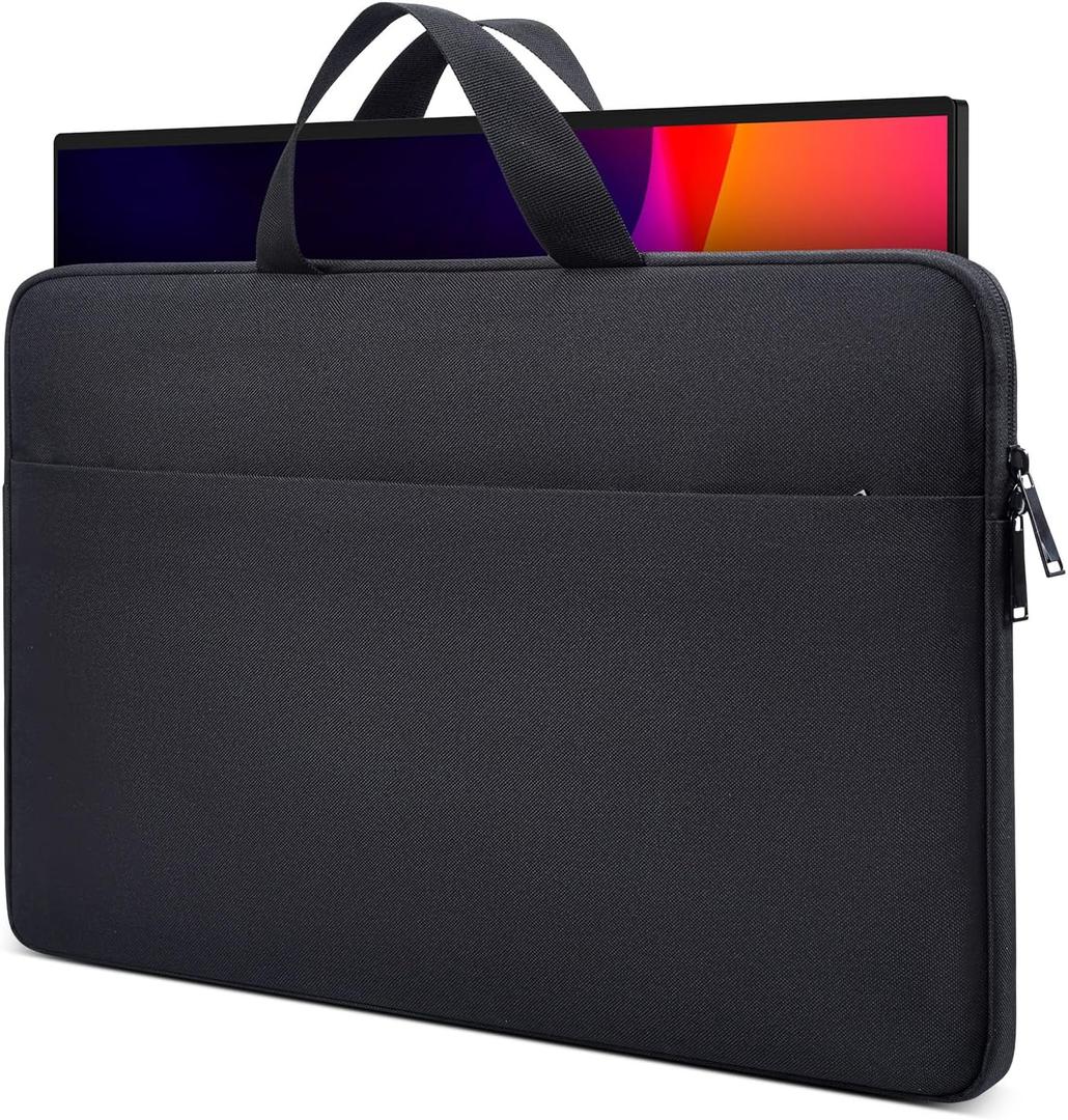 22 Inch Portable Monitor Sleeve Case Compatible with 22" ASUS ZenScreen Portable Monitor Carrying Pouch Bag with Pocket