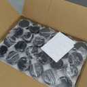 Amber 2oz Glass Jars with Lids - 24 Pack Brown Small Cosmetic Containers with Stickers & 2 Spoons, Wide-Round Smooth Mouth, Sealable for Creams, Lotions, Body Butter, Travel Samples