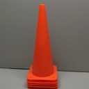 [5 Pack] 18 inch Traffic Cones, Safety Road Parking Cones,Agility Field Marker Cones for Soccer Basketball Football Drills Training, Outdoor Sport Activity & Festive Events