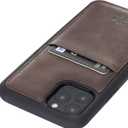 Venito Capri Leather Wallet Case Compatible with iPhone 11 Pro (5,8 inch)  Extra Secure with RFID Blocking & Padded Back Cover - Coffee Brown