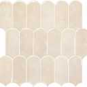Vamos Tile Upgraded Thicker Design Peel and Stick Backsplash Tile, 10-Sheet Pinkish Beige Marble with Beige Grout Self Adhesive Vinyl Wall Tiles, Stick on Backsplash for Kitchen, Bathroom, RV, Pantry