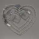 ILLUMINEW 2 Pack Valentine's Day Heart Window Lights, 8 Lighting Modes, 12 Inch LED Hanging Iron Frame Decor for Wedding Holiday Indoor Outdoor Party (2PCS-Red&Pink)