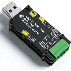 USB to RS485/RS422 Converter Adapter with FT232RNL Chip onboard Triple Protection,Multi-OS Compatible