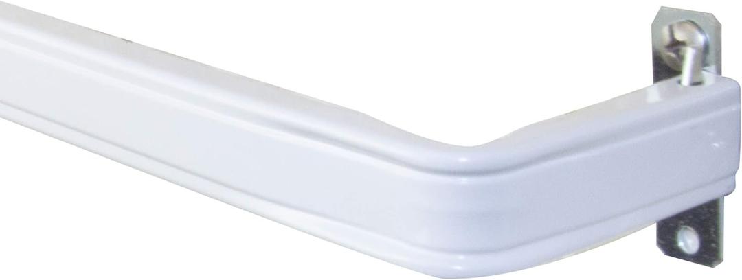 Rod Desyne KBX2028 Lockseam 2" Clearance Curtain Rod, 28-48 inch, White