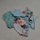 Girls Swimsuit One Piece Bathing Suit Tropical Floral with Adjustable Straps Girls'Swimwear with Cover Up 11-12Y