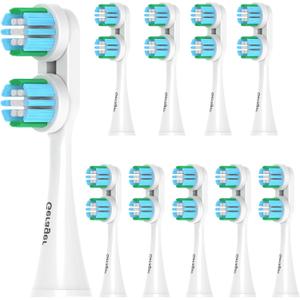 Replacement Heads Compatible with Spinbrush Electric Toothbrush Adults Toothbrush Head, 10 Pack Brush Heads Medium Bristles