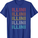 Retro Vintage Illini T-Shirt, XL