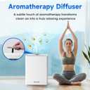 Air Purifiers for Home Large Room, PM 2.5 Display Air Quality Monitor Cover Up to 1500 Ft with Remote, Air Purifiers for Home Pets with Fragrance, Air Cleaner for Pets Hair, Dust, Smoke,Odors (White)