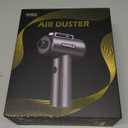 Compressed Air Duster, New Ultra-Powerful Electric Air Duster with LED Light, 3-Speed Adjustable, Rechargeable Cordless Mini Blower for Computer, Keyboard, Car, PS5, Outdoor & Home Cleaning