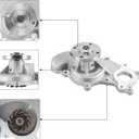 AULINK AW6654 Water Pump 3.5L 3.7L V6 For Ford F150 2015-2017, F150 2011-2014,Mustang 2011-2017,Transit-150 Transit-250 Transit-350 2015-2019 1253280 125-3280