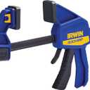 IRWIN QUICK-GRIP Bar Clamp, One-Handed, Medium-Duty, 6-Inch (1964717), Blue