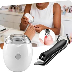 2026 Electric Automatic Nail Clipper & Trimmer an Oblique Nail Clippers Set,LED Light + 3-Speed Electric Nail File Kit with Dust Catcher, Ideal for All Your Nail Care Needs,Home Manicur Pedicure