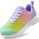 DREAM PAIRS Girls Boys Shoes Kids Lace up Tennis Sparkle Glitter Athletic Running Sneakers. Size 1