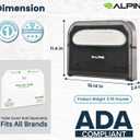 Alpine Toilet Seat Cover Dispenser - Wall Mount Disposable Toilet Seat Cover Holder For Commercial And Residential Use, Half Fold.