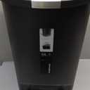 simplehuman 50 Liter / 13 Gallon Semi-Round Kitchen Step Trash Can with Secure Slide Lock, Black Plastic