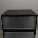 IRIS USA 47 Qt. Plastic Drawer Storage Organizer Stacking Drawers, 2-Pack, Stackable Unit with Sliding Drawer for Clothes Bedroom Kitchen Under Sink Pantry Craft Room Bathroom Dorm Office, Black