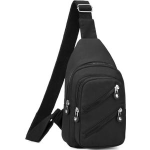 Banelu Sling Bag Crossbody Sling Backpack for Women Men, Small Chest Bag Daypack Fanny Pack Cross Body Bag for Outdoors Hiking Traveling