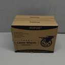 Caster Wheels 4 Inch, Heavy Duty Caster Set of 4, Swivel Castor Wheel with Dual Locking Brakes, Silent Polyurethane (PU) Wheels, 360 Rotation, for Furniture and Workbench, Load 2600 Lbs