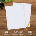 Elementree Sustainable Printer Paper 8.5 x 11 White, 20-Pound Printer Paper, 500 Sheets Multipurpose Blank Paper for Everyday Office Supplies Essentials, Copy Paper for Printer (00918)