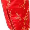 Girl's Red Chinese Dress with Golden Wintersweet Blossom
