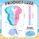 Sratte 4pcs 12.6 x 12 Inches Baby Gender Reveal Piata Set with Confetti Stick Blindfold Pink Blue Pajama Piata Girl Gender Reveal Decorations Party Supplies for Boy Baby Shower