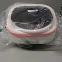 Portable Washing Machine, Mini 16L Foldable Washer and Dryer with 3 Modes Deep Cleaning, Upgraded Small Collapsible Laundry for Hotel, Apartment, Home and Travel - Pink