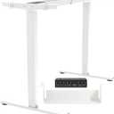Dual Motor Standing Desk Frame 256 lbs Weight Capacity, Stand up Desk Frame Workstation, Electric Adjustable Legs, 3 Memory Height Settings, with Cable Management Tray, 2pcs Headphone Hook