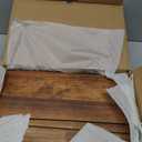 Sunhoo Bread Box for Kitchen Countertop Wooden Bread Storage Container Bin 2 Layer Breadbox Holder Large Capacity Keeper Vintage Farmhouse Food Organizer Pantry Shelf Acrylic Window (Brown)