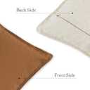 Foindtower Set of 2 Decorative Cotton Linen Throw Pillow Covers Soft Modern Farmhouse Cushion Cover Cozy Vintage Accent Pillowcase for Couch Sofa Bed Living Room Home Decor, 2424 Inch Burnt Orange (Hazel)