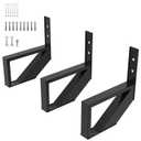 3 Pack Steel Stair Step Riser, 1-Step Metal Stair Stringer Heavy Duty, Steel Stair Stringer for 11.8" Height Deck and Outdoor Steps