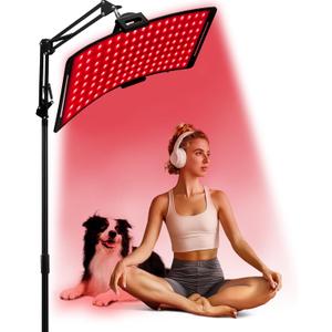 Red Light Therapy for Body, 2 in 1 Removable Red Light Panel Red Infrared Light Therapy Lamp with Stand 660nm Red & 850nm Near Infrared Light Therapy Device for Face Back or The Whole Body