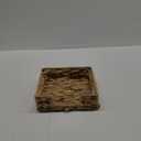 Water Hyacinth Bathroom Napkin Holder Tray Flat Napkin Basket for Table Wicker Guest Towel Holder Square 7.5" x 7.5" x 2.4"