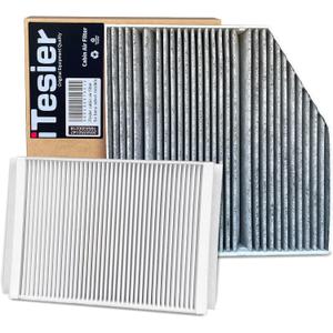 cabin air filter kit fits Mercedes GLC300 (2015-2022), C300 (2015-2023), E300 (2017-2019), E400 (2018), E350 (2020-2023), E450 (2021-2023), Replaces OEM 2058350147&1668300218