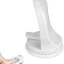 Andiker Shower Foot Rest, Bathroom Pedal with Suction Cup Shower Shaving Legs Aid, No Drilling for Home Hotel Bathroom Toilet Use (White)