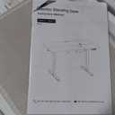 Marsail 48x24 Electric Standing Desk with Drawer, Computer Desk, Sit Stand Office Table with Storage & Hooks & Cable Management, Ergonomic Height Adjustable Table for Home Office, Maple