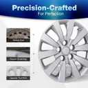 16 inch Hubcaps Fits for 2013-2019 Nissan Sentra & 2011-2025 Nissan Leaf (Set of 4), Wheel Covers for 13-19 Sentra,11-25 Leaf Models Wheel Rim Hubcap Replacement - Silver