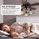 Updated Ceiling Fan Remote Control Kit, AC Motor 3-Speed Becomes 6-Speed, Dimmer, Light On/Off, Display Remote,Timer, Universal Ceiling Fan with Lights Control for 110V AC Fan, Not for Hugger/DC F an