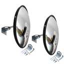 18" Convex Mirror, 2 Pack Security Mirror for Garage, Warehouse, Blind Spot, Office and Traffic Security, Safety Mirrors Indoor Outdoor, 18" Diameter *2