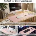 Silicone Desk Mat for Minimal, Creative, Vanity Desk Reduces Glare, Comfortable Viewing Writable, Non-Slip, Waterproof, Roll-Up Food-Grade Platinum-Cured Silicone, Gift TubeBlush Pink