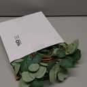 8 Pcs Candle Rings Artificial Eucalyptus Leaves Wreaths Candle Rings Wreaths Greenery Wreath Candle Rings for Pillars Boho Wreath Pillar Candleholders for Wedding Party Home Table Door (,) (Simple Style)