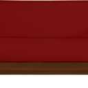 VianNest 600TC Armless Futon Covers Full Size Pure Cotton Zippered Sofa Bed Slipcover, Machine Washable Couch Protector for Sleeper Sofas & Futons (Burgundy)