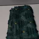 Lanpn Christmas 14x22 Throw Pillow Covers Set of 2, Winter Star Chrismas Tree Throw Pillow Cases Soft Plush Faux Fur Wool 14 x 22 Winter Cushion Cover for Indoor Home Bedroom Couch Sofa Decor (Green)