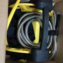 50FT 304 Stainless Steel Garden Hose with Reel, Heavy Duty Metal Water Hose with Holder & Storage Cover, Kink Free Tangle Free Flexible Outdoor Hose Set for Yard Garden