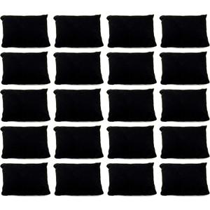 AUEAR, Velvet Bracelet Watch Pillow Black Jewelry Pillows Bangle Cushions Display Stand Set for Box (20 Pcs)