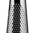 Alessi "Todo" Giant Cheese And Nutmeg Grater in Steel And Wood, Silver