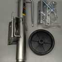 Torin 1000 lbs Trailer Jack with Wheel, Heavy Duty Swivel Boat Trailer Jack Single Whee, 10" Lift, Bolt-on Trailer Tongue Jack for RV Boat ATR39001B, Silver