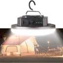 Transparent Portable Rechargeable LED Camping Lights,Waterproof Outdoor Light with 5000Lm,Super Bright Hanging Lanterns for Tents, Canopies & Outdoor Emergencies (40W)