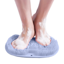Beskar Shower Foot Scrubber Mat with Non-Slip Suction Cups, 2025 New Foot Back Cleaning Pad Back Washer Exfoliating Bath Wash Pad, Wall Mounted Slip Suction Cups for Back Exfoliating Bath Wash Pad (Blue)